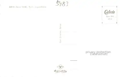 AK / Ansichtskarte Balve Kath. Jugendheim Balve