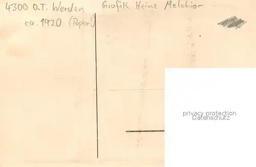 AK / Ansichtskarte Werden_Ruhr_Essen Bornstrasse Grafik Heinz Melchior 