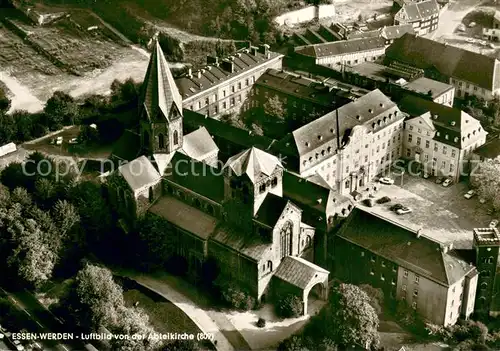 AK / Ansichtskarte Werden_Ruhr_Essen Fliegeraufnahme Abteikirche 