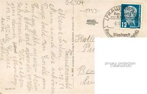 AK / Ansichtskarte Frauenwald_Thueringen FDGB Ferienheim Frauenwald Thueringen