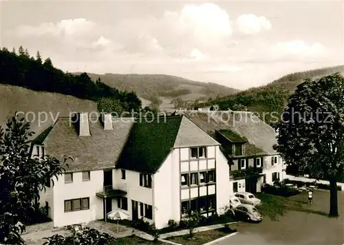 AK / Ansichtskarte Oedingen_Sauerland Hote. Pension Restaurant Wiethoff Oedingen_Sauerland