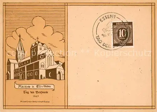 AK / Ansichtskarte Werden_Ruhr_Essen Abteikirche  Ortspostkarte 