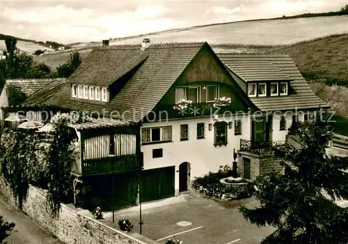 AK / Ansichtskarte Erdhausen_Gladenbach Gaststaette Kuenstlerhaus Lenz Aussenansicht Erdhausen_Gladenbach