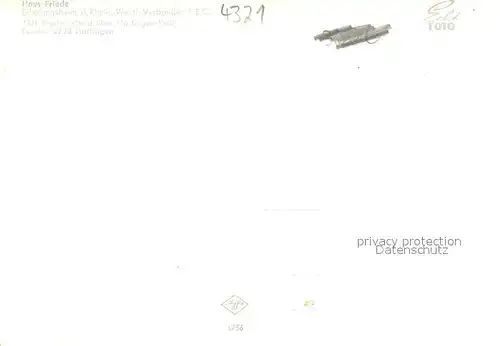 AK / Ansichtskarte Bredenscheid_Hattingen Haus Friede Erholungsheim Bredenscheid Hattingen