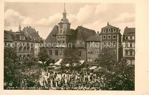 AK / Ansichtskarte Jena_Thueringen Fruehschoppen am Marktplatz Feldpost Jena Thueringen