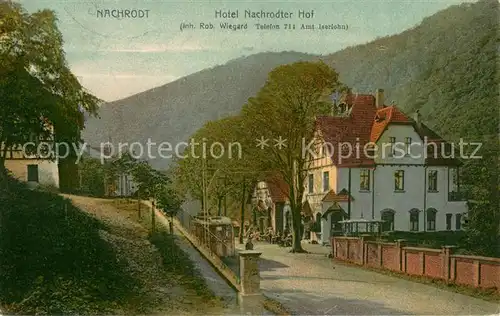 AK / Ansichtskarte Nachrodt Wiblingwerde Hotel Nachrodter Hof  Nachrodt Wiblingwerde