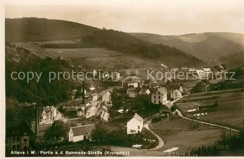 AK / Ansichtskarte Altena_Lenne Partie an der Rahmene Strasse Altena_Lenne