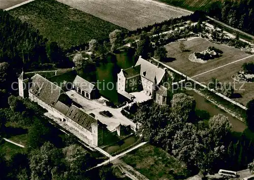 AK / Ansichtskarte Muenster_Westfalen Fliegeraufnahme Burg Huelshoff  Muenster_Westfalen