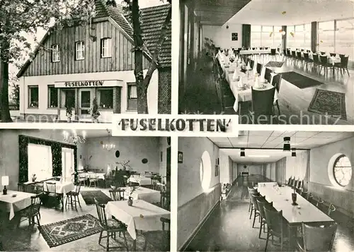 AK / Ansichtskarte Billerbeck_Westfalen Gaststaette Fuselkotten Innen  und Aussenansichten Billerbeck_Westfalen
