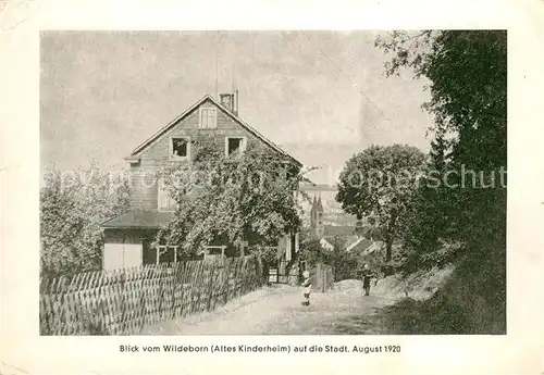 AK / Ansichtskarte Schwelm Blick vom Wildebron Kinderheim auf Stadt 1920 Schwelm