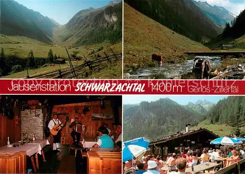 AK / Ansichtskarte Gerlos Jausenstation Schwarzachtal im Zillertal Bergbach Gerlos