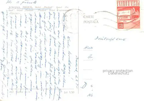 AK / Ansichtskarte Predeal_Romania Hotel Predeal 