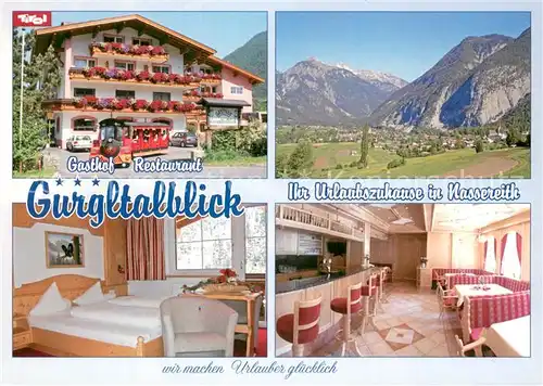 AK / Ansichtskarte Nassereith Gasthof Restaurant Gurgltalblick Fremdenzimmer Panorama Alpen Nassereith