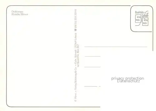 AK / Ansichtskarte Rinteln Doktorsee Rinteln
