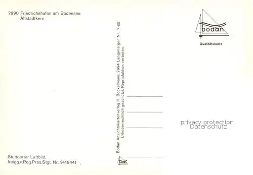 AK / Ansichtskarte Friedrichshafen_Bodensee Altstadtkern Friedrichshafen Bodensee