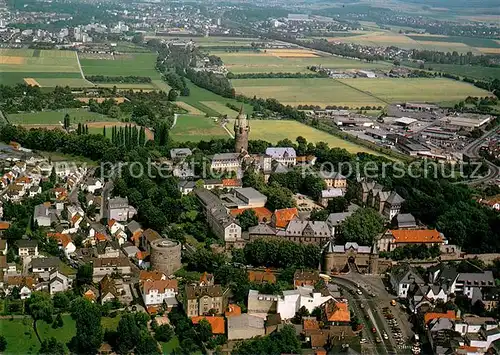 AK / Ansichtskarte Friedberg_Hessen Teilansicht mit Burg Friedberg Hessen