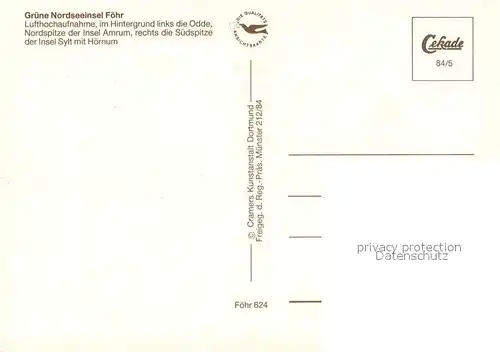 AK / Ansichtskarte Insel_Foehr Nordseeinsel Insel Amrum Insel Sylt Insel_Foehr