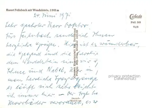 AK / Ansichtskarte Bad_Feilnbach Kurort mit Wendelstein Bayerische Alpen Bad_Feilnbach