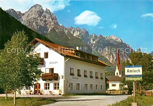 AK / Ansichtskarte Amlach Cafe Enzian Lienzer Dolomiten Amlach