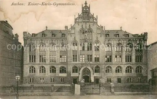AK / Ansichtskarte Aachen Kaiser Karls Gymnasium Aachen