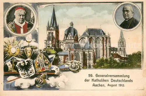 AK / Ansichtskarte Aachen Dom 59. Generalversammlung der Katholiken Deutschlands Aachen