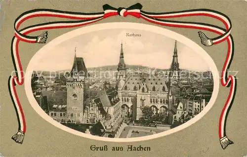 AK / Ansichtskarte Aachen Rathaus Aachen