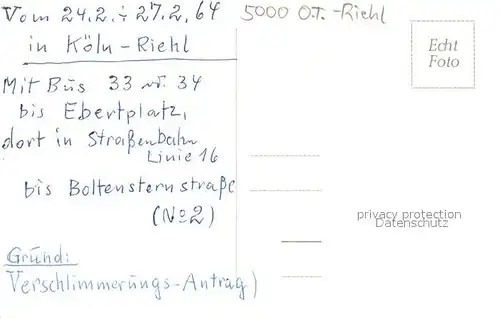 AK / Ansichtskarte Riehl Versorgungsaerztliche Untersuchungsstelle Riehl