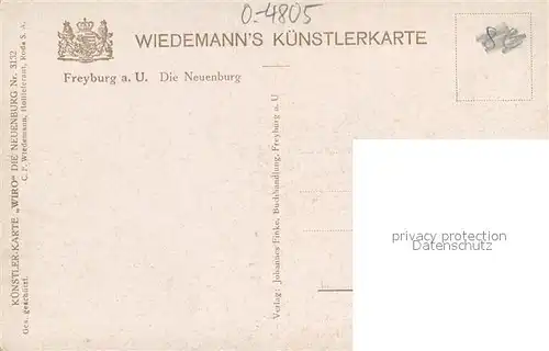 AK / Ansichtskarte Freyburg_Unstrut Die Neuenburg Kuenstlerkarte Freyburg_Unstrut