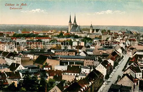 AK / Ansichtskarte Coethen Panorama Coethen