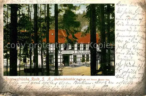 AK / Ansichtskarte Roda_Heidegrund Weihertalmuehle Roda Heidegrund