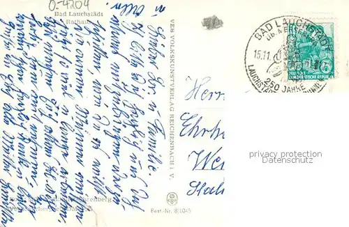 AK / Ansichtskarte Bad_Lauchstaedt Rathaus Bad_Lauchstaedt