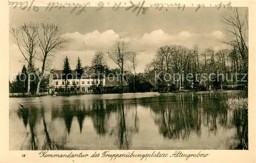 AK / Ansichtskarte Altengrabow Kommandantur des Truppenuebungsplatzes Altengrabow
