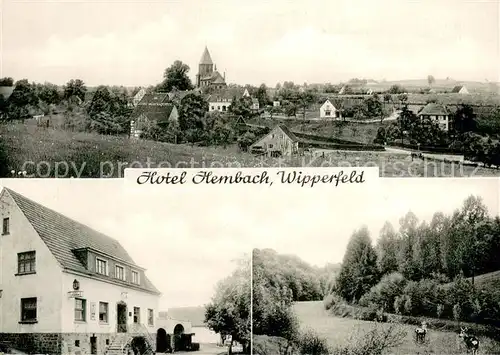 AK / Ansichtskarte Wipperfeld Panorama Hotel Hembach Wipperfeld