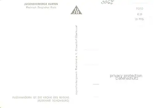 AK / Ansichtskarte Kuerten Jugendherberge Kuerten