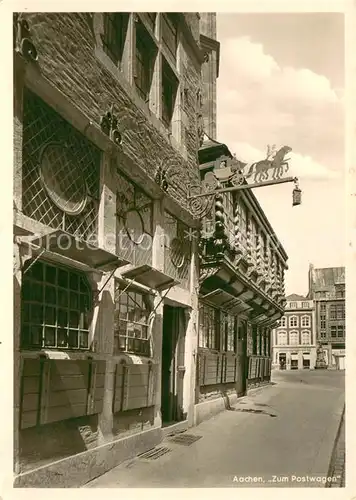 AK / Ansichtskarte Aachen Gaststaette Zum Postwagen Aachen