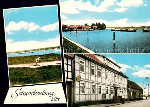 AK / Ansichtskarte Schnackenburg Elbepartie Hotel Deutsches Haus Schnackenburg