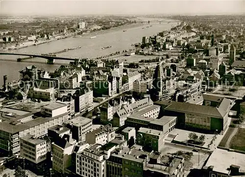 AK / Ansichtskarte Koeln_Rhein Fliegeraufnahme Koeln_Rhein