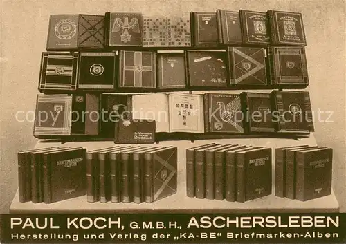 AK / Ansichtskarte Aschersleben Verlag Paul Koch KA BE Briefmarken Alben Aschersleben
