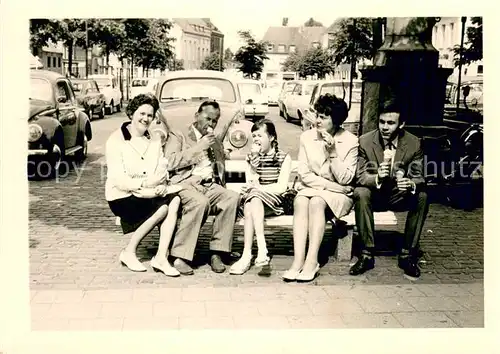 AK / Ansichtskarte Kleve_Bad Partie auf der Parkbank Kleve_Bad