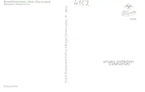 AK / Ansichtskarte Kempen_Niederrhein Benediktinerinnen Abtei Mariendonk Kempen Niederrhein