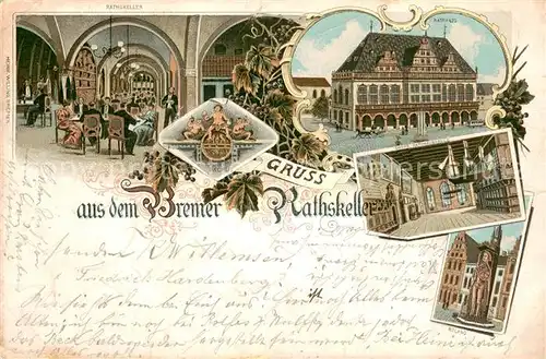 AK / Ansichtskarte Bremen Rathskeller Bremen