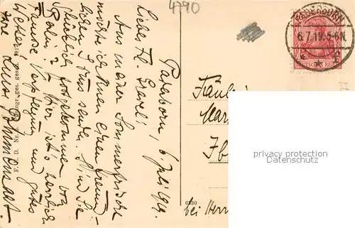 AK / Ansichtskarte Paderborn Domquellen Paderborn