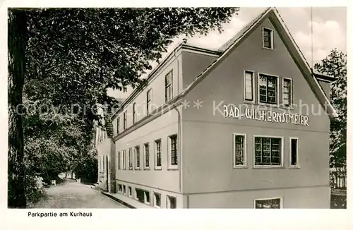 AK / Ansichtskarte Bad_Randringhausen Parkpartie am Kurhaus Bad Wilh.Ernstmeier Bad_Randringhausen