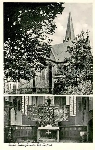 AK / Ansichtskarte Roedinghausen Kirche Innen und Aussen Roedinghausen