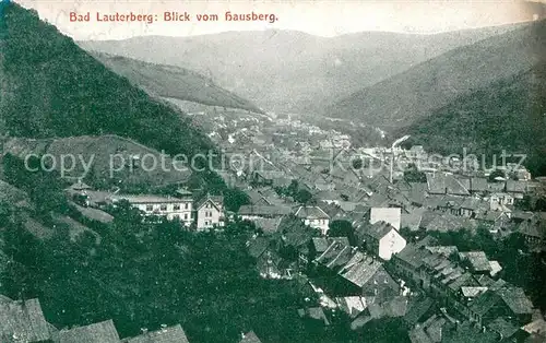 AK / Ansichtskarte Bad_Lauterberg Blick vom Hausberg Bad_Lauterberg