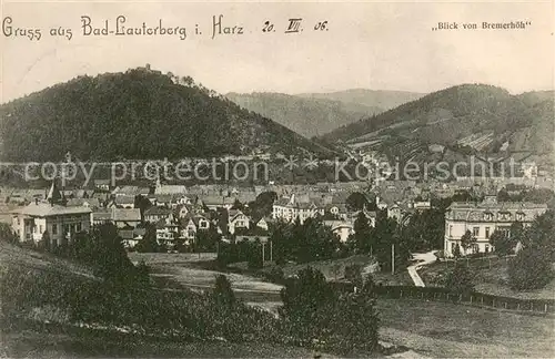 AK / Ansichtskarte Bad_Lauterberg Blick von Bremerhoeh Bad_Lauterberg