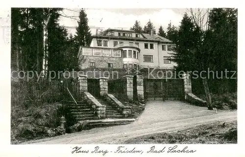 AK / Ansichtskarte Bad_Sachsa_Harz Haus Berg Frieden Bad_Sachsa_Harz