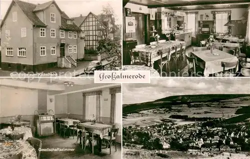 AK / Ansichtskarte Grossalmerode Gaststaette zum Kickelhahn Innen und Aussen Grossalmerode