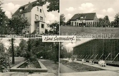 AK / Ansichtskarte Bad_Sassendorf Pension Dunkel und Pension Meiners  Bad_Sassendorf