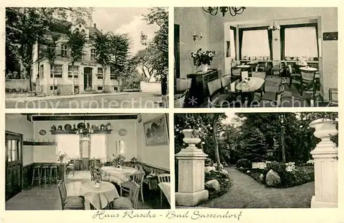 AK / Ansichtskarte Bad_Sassendorf Haus Rasche Innen und Aussen Bad_Sassendorf